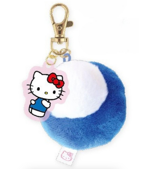 SANRIO ORIGINAL HELLO KITTY TAIL CHARM WITH ACRYLIC KEYCHAIN