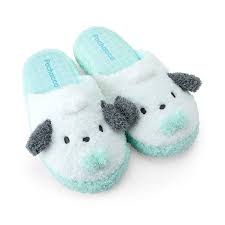 SANRIO ORIGINAL POCHACCO FACE SHAPED SLIPPERS