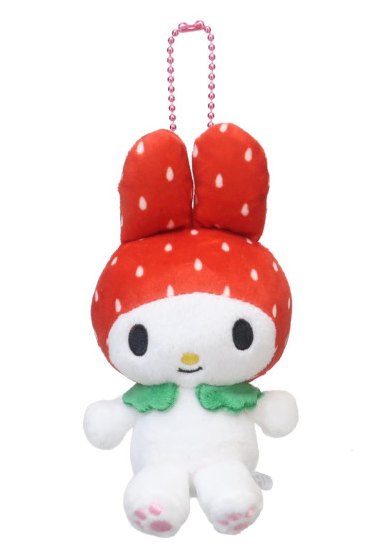 SANRIO ORIGINAL MY MELODY 50TH ANNIVERSARY MASCOT HOLDER- STRAWBERRY