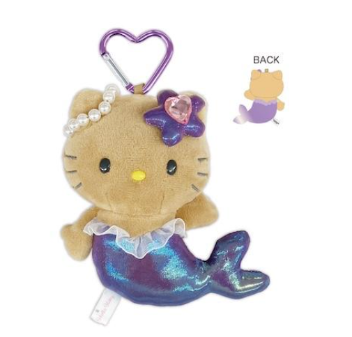 SANRIO ORIGINAL HELLO KITTY FANTASY MASCOT MERMAID TAN PURPLE