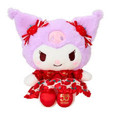 SANRIO ORIGINAL KUROMI PLUSH ICHIGO NEWSPAPER 50TH ANNIVERSARY