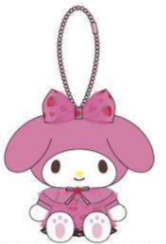SANRIO ORIGINAL MY MELODY STRAWBERRY DRESS MASCOT W / BALL CHAIN