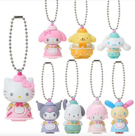 SANRIO ORIGINAL CHARACTERS MASCOT CHARM KEYCHAIN BLIND BOX DREAMY ICE CREAM