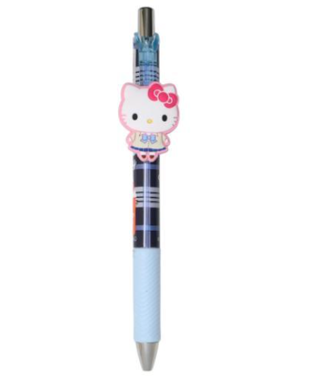 SANRIO ORIGINAL HELLO KITTY BALLPOINT PEN BLACK PLAID