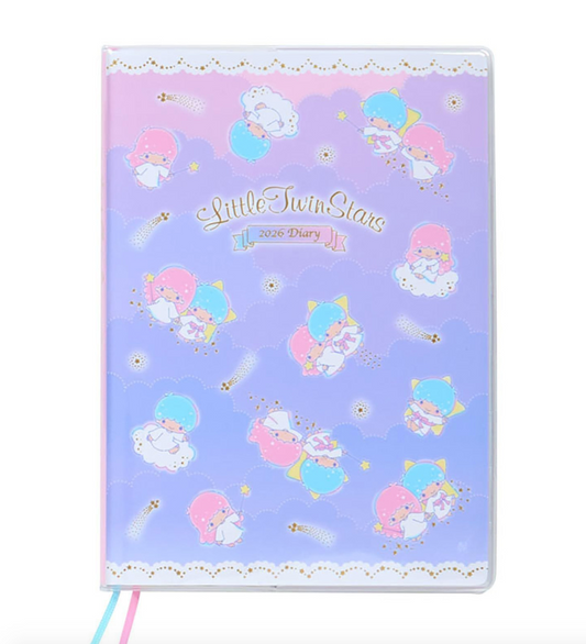 SANRIO ORIGINAL LITTLE TWIN STARS HORIZONTAL RULE TYPE B6 DIARY 2026