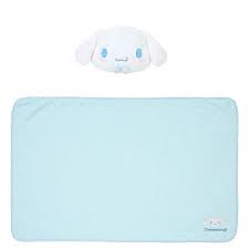 SANRIO ORIGINAL CINNAMOROLL FACE 3 WAY FOLDABLE PLUSH BLANKET