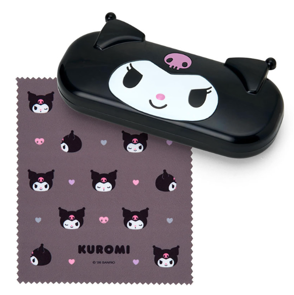 SANRIO ORIGINAL KUROMI FACE-SHAPED GLASSES CASE