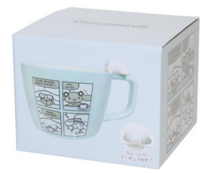 SANRIO ORIGINAL CINNAMOROLL MUG WITH NOKKARI FIGURE COMICS