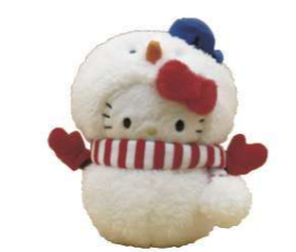 SANRIOL HELLO KITTY SNOWMAN BEAN DOLL