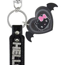 SANRIO JAPAN ORIGINAL HELLO KITTY DEVIL KEY RING BLACK