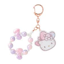 SANRIO ORIGINAL HELLO KITTY KEYCHAIN 50TH THE FASHIONABLE RIBBONS BIRTHDAY