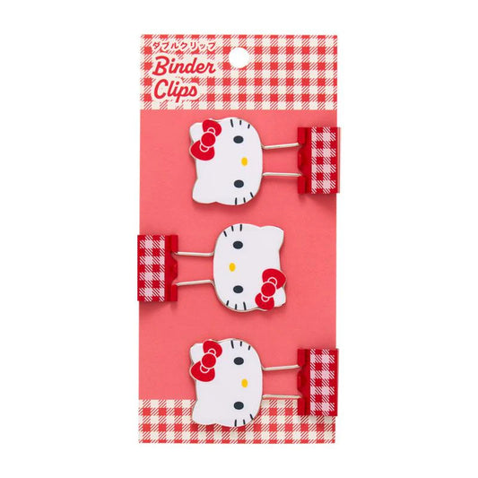 SANRIO HELLO KITTY 3 PC DOUBLE CLIP SET
