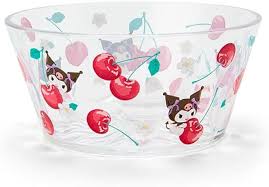 SANRIO JAPAN ORIGINAL KUROMI CLEAR BOWL COLORFUL FRUIT