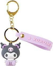 SANRIO JAPAN ORIGINAL KUROMI FIGURE KEYCHAIN