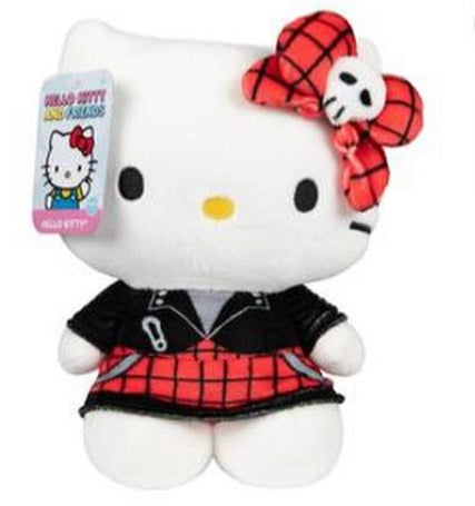 SANRIO HELLO KITTY AND FRIENDS 8" CORE PLUSH HELLO KITTY RED PLAID DRESS