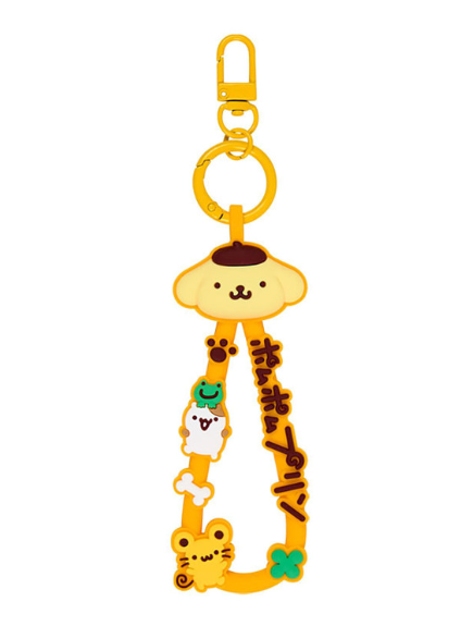 SANRIO ORIGINAL POMPOMPURIN RUBBER CORE KEYCHAIN