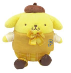 SANRIO POMPOMPURIN 8 INCHES UNIFORM PLUSH