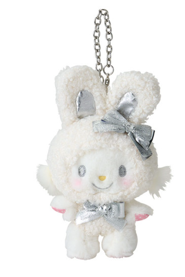 SANRIO ORIGINAL WISH ME MEIL FLUFFY SNOW RABBIT MASCOT CHARM / PLUSH