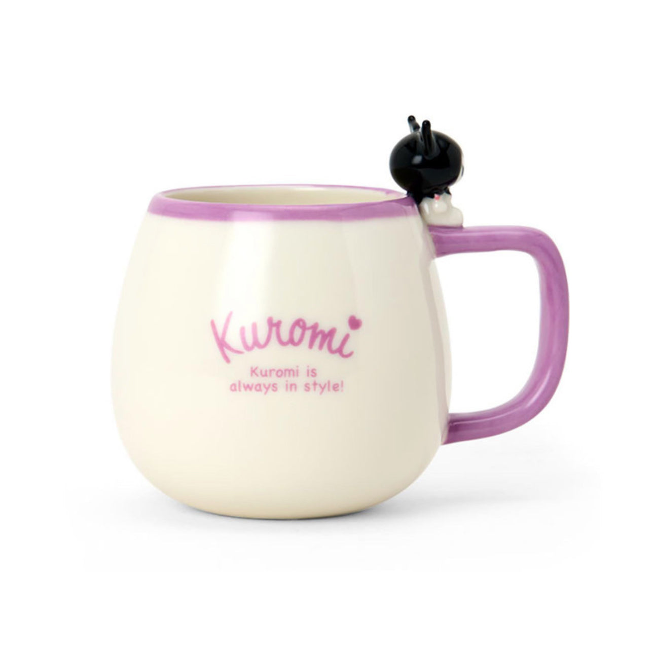 SANRIO ORIGINAL KUROMI MASCOT ATTACHED MUG CUP