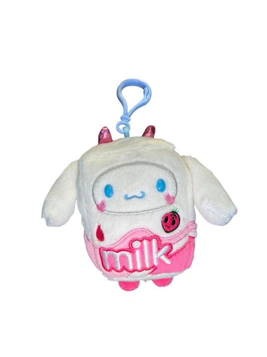 SANRIO CINNAMOROLL MASCOT CLIP ON MILK TOKIDOKI