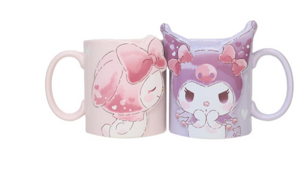 SANRIO ORIGINAL MY MELODY & KUROMI PAIR MUG SET