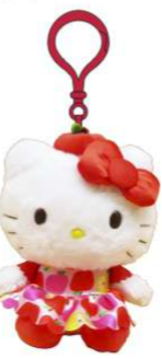 SANRIO HELLO KITTY  APPLE MASCOT CLIP CHARM / PLUSH