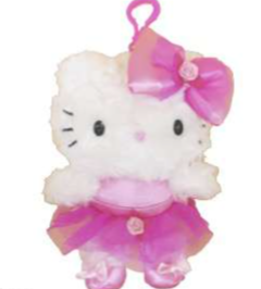 SANRIO HELLO KITTY BALLERINA CLIP ON MASCOT