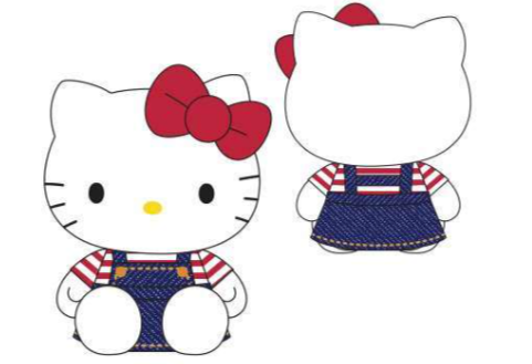 SANRIO ORIGINAL DENIM JUMPER DRESS 12 IN PLUSH