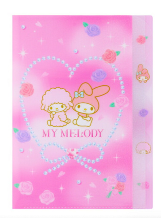 SANRIO ORIGINAL MY MELODY & MY SWEET PIANO Y2K BALLET CORE 5 POCKETS A4 INDEX HOLDER