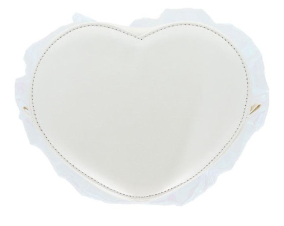 SANRIO ORIGINAL HELLO KITTY Y2K BALLET CORE HEART-SHAPED CLEAR POUCH