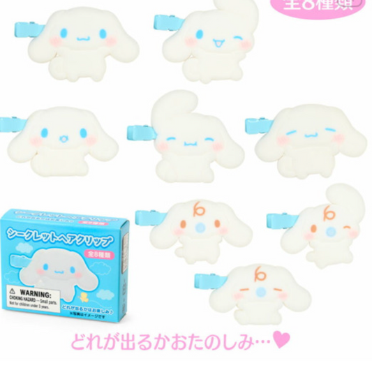 SANRIO ORIGINAL CINNAMOROLL PLUMP CHEEKS HAIR CLIP BLIND BOX