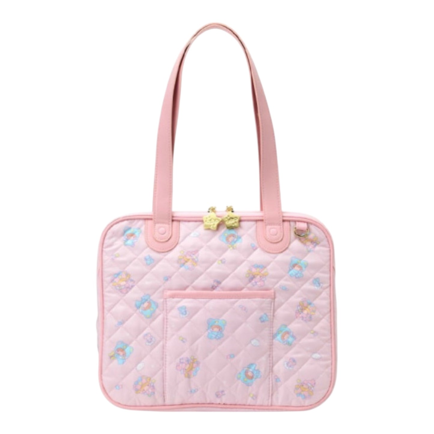 SANRIO ORIGINAL LITTLE TWIN STARS QUILTED BOSTON BAG STARRY SKY ANGEL 50TH ANNIVERSARY