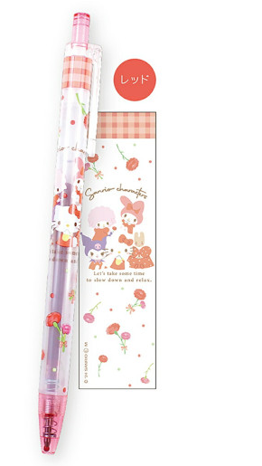 SANRIO ORIGINAL CHARACTERS COLOR GEL PEN RED