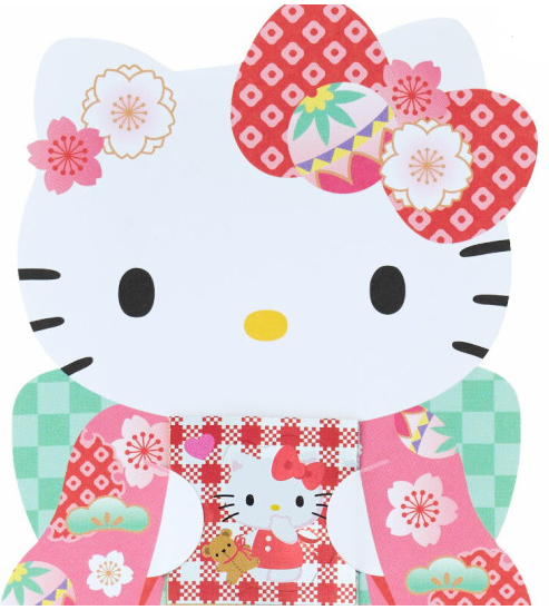 SANRIO ORIGINAL HELLO KITTY KIMONO DECORATIVE ENVELOPE SET