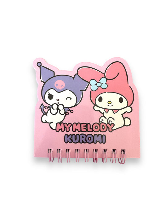 KUROMI & MY MELODY D CUT MINI NOTEBOOK