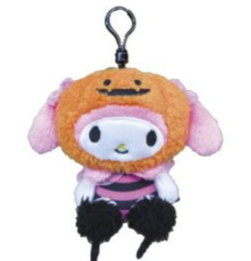 SANRIO MY MELODY  PUMPKIN HALLOWEEN MASCOT CLIP CHARM / PLUSH 2024