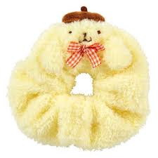 SANRIO ORIGINAL POMPOMPURIN FACE SHAPED SCRUNCHIE