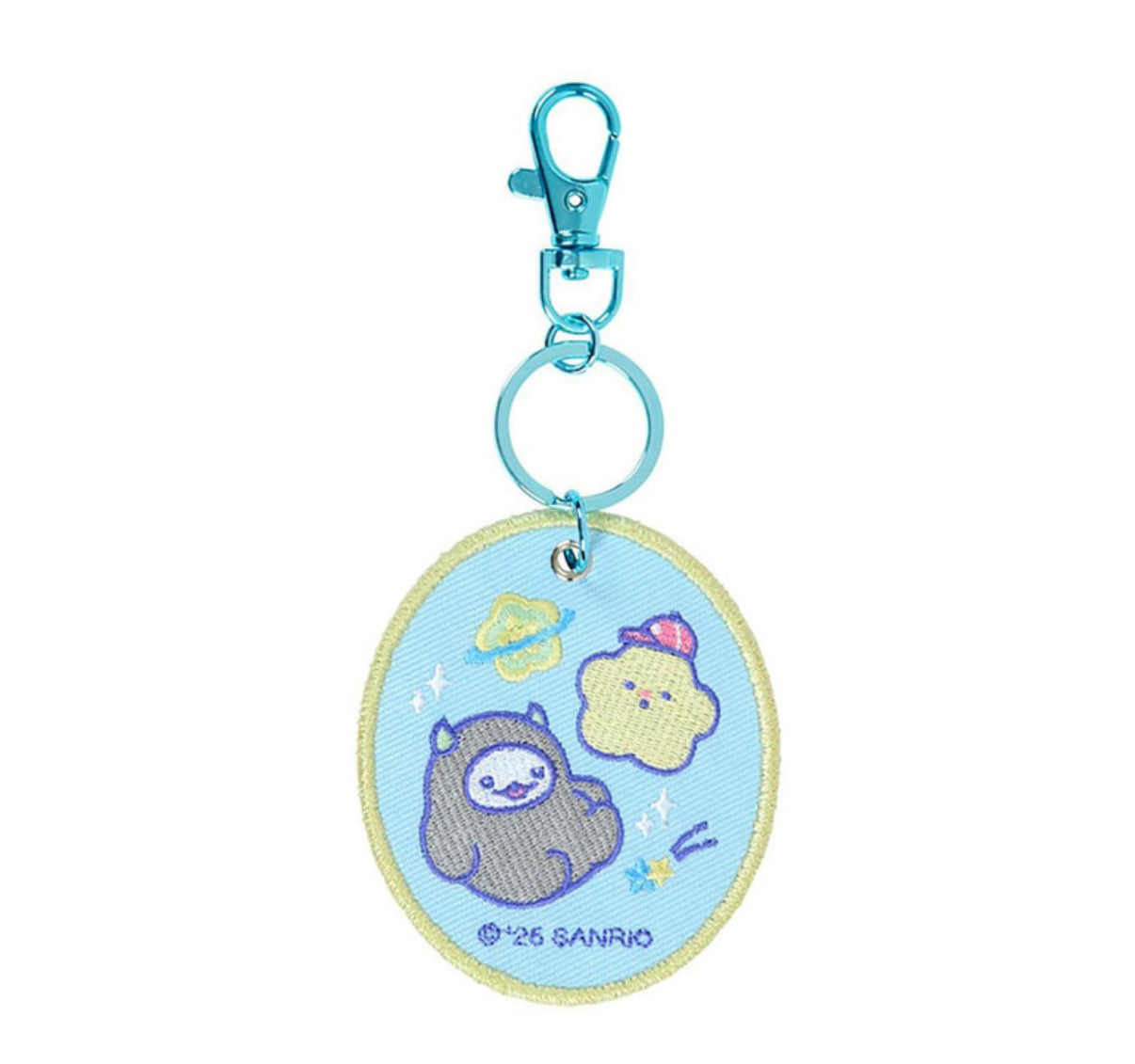 SANRIO PETAPETAMINILIAN EMBROIDERED PATCH KEYCHAIN