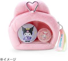 SANRIO JAPAN ORIGINAL MY MELODY FACE SHAPED POUCH WITH WINDOW