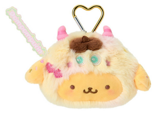 SANRIO ORIGINAL POMPOMPURIN COLORFUL POP MONSTER FACE-SHAPED POUCH