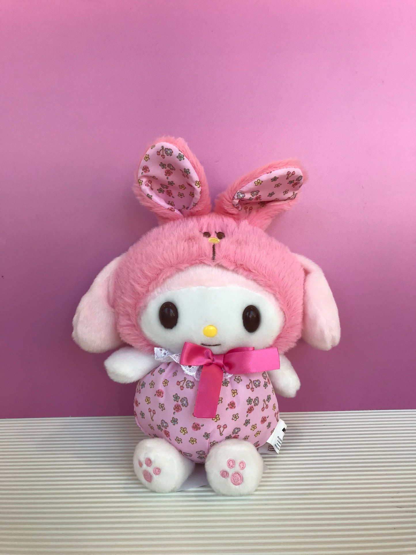 MY MELODY FLOWER BUNNY CLIP MASCOT