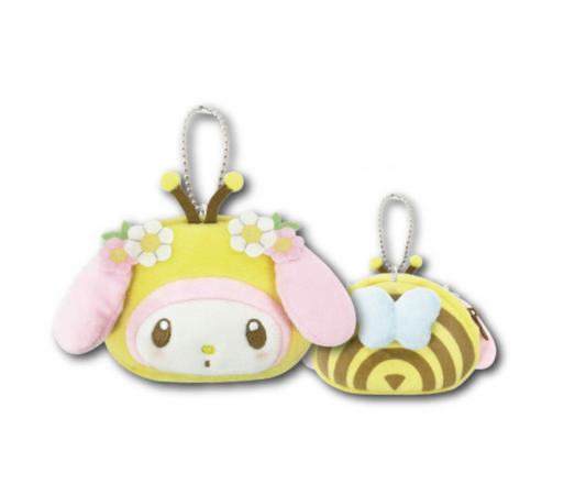 SANRIO ORIGINAL MY MELODY BEE MINIATURE FACE POUCH