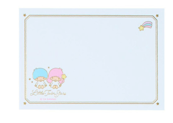 SANRIO ORIGINAL LITTLE TWIN STARS MESSAGE MINI PAD