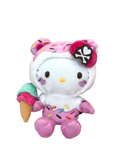 SANRIO ORIGINAL HELLO KITTY CHEETAH CARNIVAL TOKIDOKI 10 IN PLUSH KT