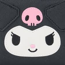 SANRIO ORIGINAL KUROMI FACE  KATAFUTA TSUWORIUOLETO WALLET