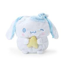 SANRIO ORIGINAL CINNAMOROLL PLUSH DRAWSTRING BAG SLEEPING TIME