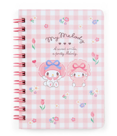 SANRIO JAPAN ORIGINAL MY MELODY B7 RING NOTEBOOK