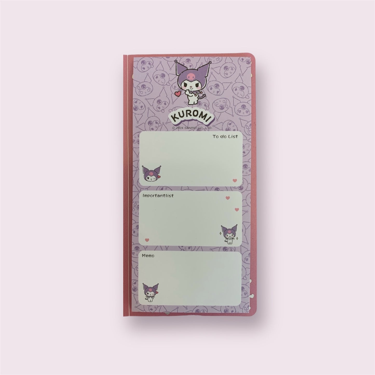 SANRIO KUROMI TO DO LIST & MEMO PAD