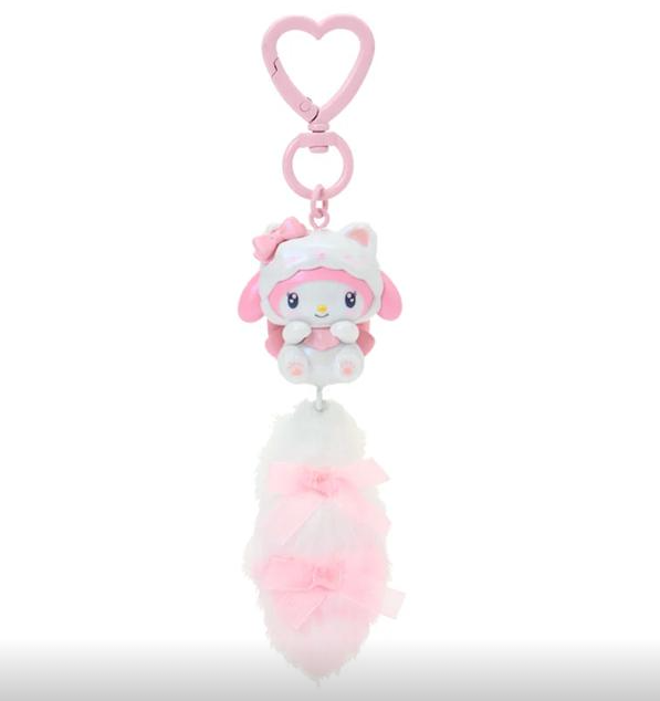 SANRIO ORIGINAL MY MELODY DANGLING TAIL MASCOT STRAP MILKY KITTEN