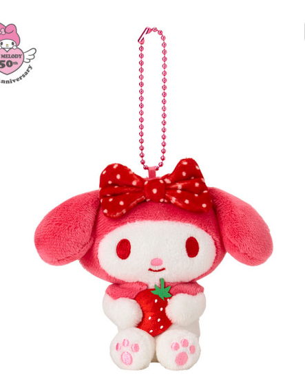 SANRIO ORIGINAL MY MELODY 50TH ANNIVERSARY MASCOT HOLDER- PINK DOT